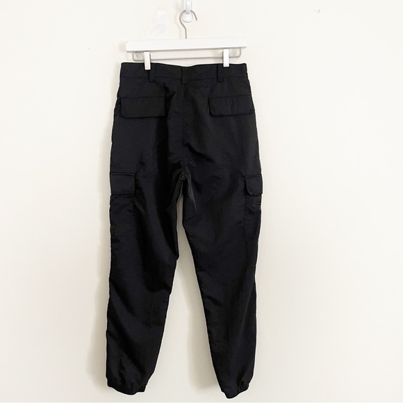 40s & Shorties Color Block Nylon Cargo Pants Utility Green Purple Black Moto - Picture 7 of 11